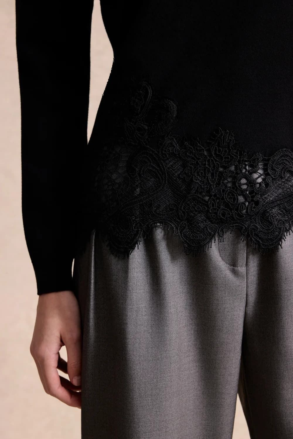 LEO & UGO Sweater de Encaje - Imagen 3