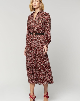 LUIS CIVIT Vestido Camisero Estampado - Imagen 1