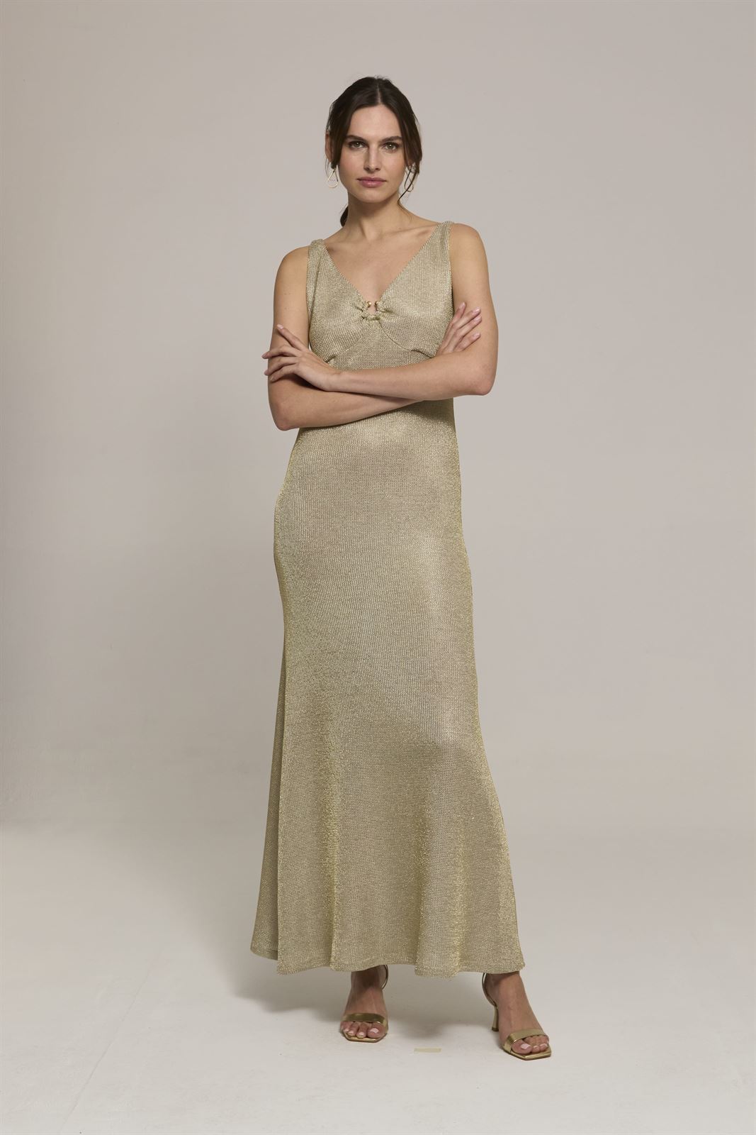 LUIS CIVIT Vestido Dorado - Imagen 1