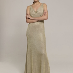 LUIS CIVIT Vestido Dorado - Imagen 1