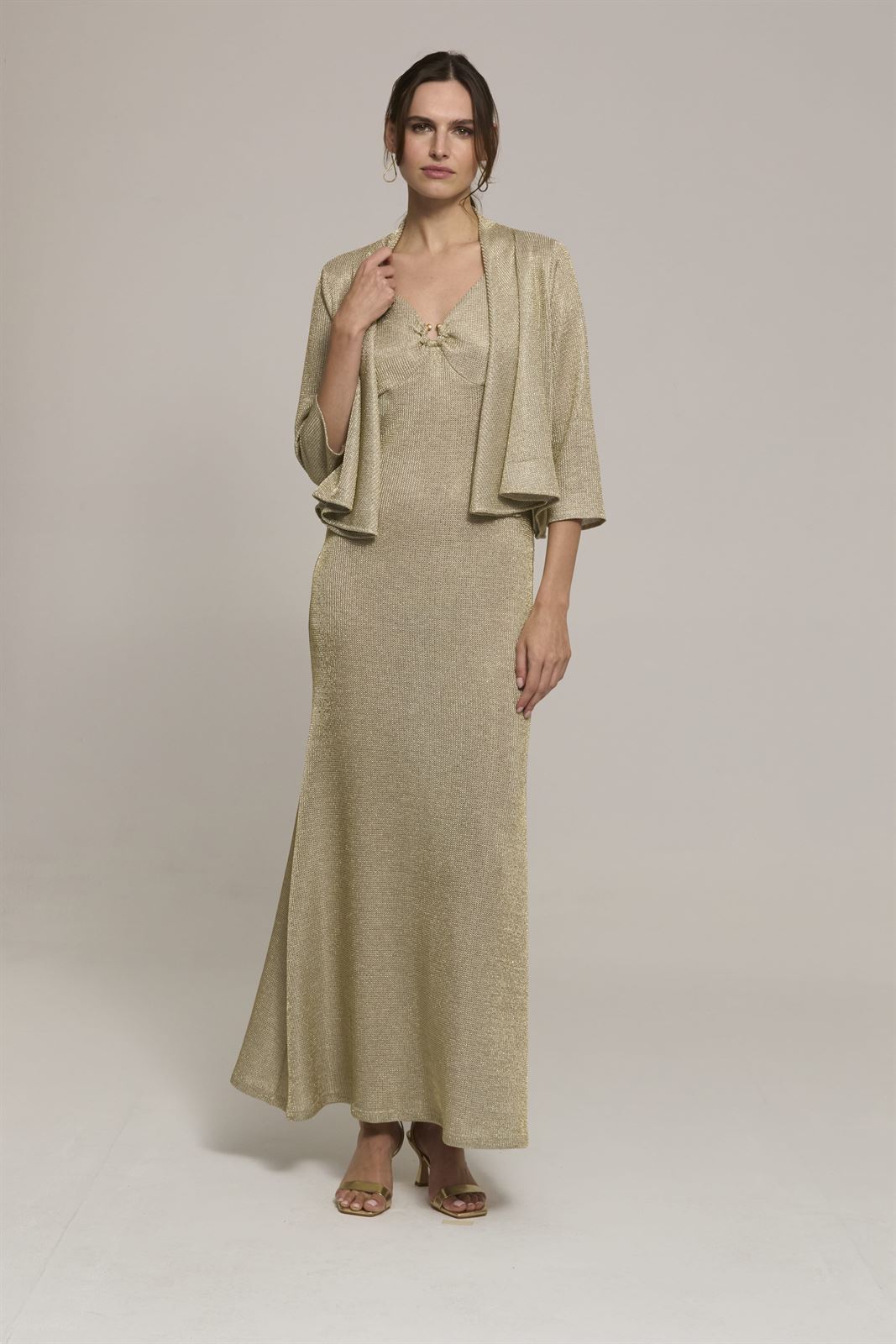 LUIS CIVIT Vestido Dorado - Imagen 2