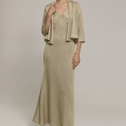 LUIS CIVIT Vestido Dorado - Imagen 2