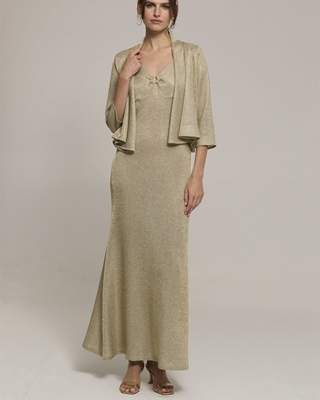 LUIS CIVIT Vestido Dorado - Imagen 2