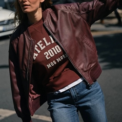 MOS MOSH Bomber de Piel Ruby - Imagen 1