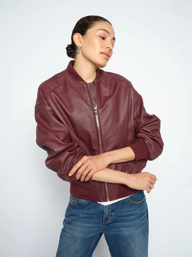 MOS MOSH Bomber de Piel Ruby - Imagen 4