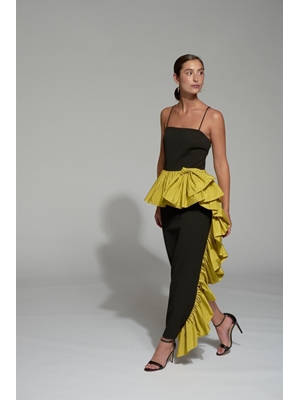 MOSKADA Vestido TARAMUNDI Volante Lateral - Imagen 1