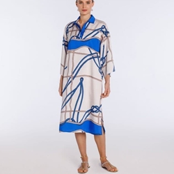 NAULOVER Vestido Estampado Cadenas - Imagen 1