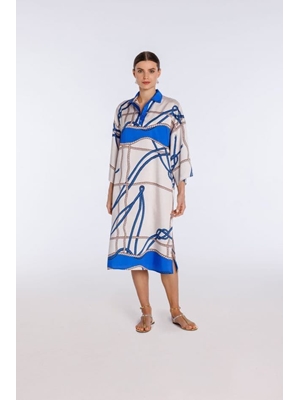 NAULOVER Vestido Estampado Cadenas - Imagen 1