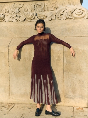 SITA MURT Jersey Intarsia Cuello Perkins - Imagen 1