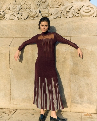 SITA MURT Jersey Intarsia Cuello Perkins - Imagen 1