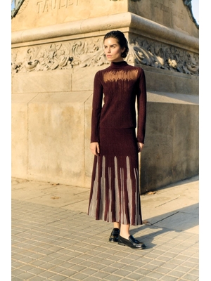 SITA MURT Jersey Intarsia Cuello Perkins - Imagen 2