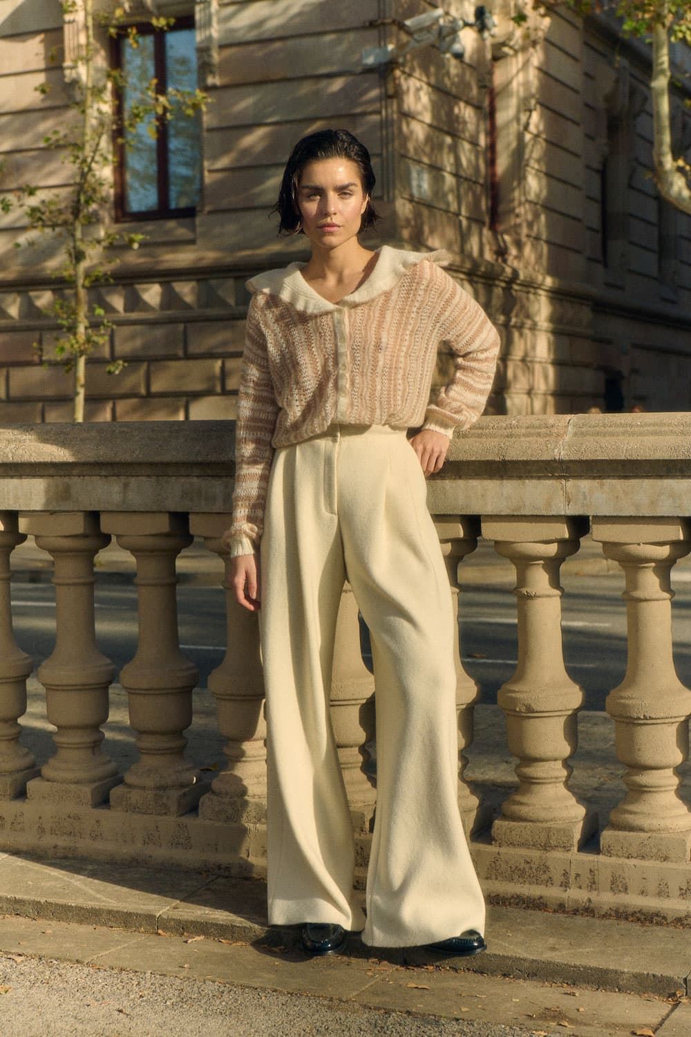 SITA MURT Pantalón Punto con Pinzas - Imagen 1