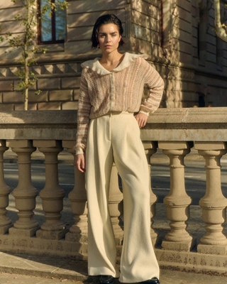 SITA MURT Pantalón Punto con Pinzas - Imagen 1