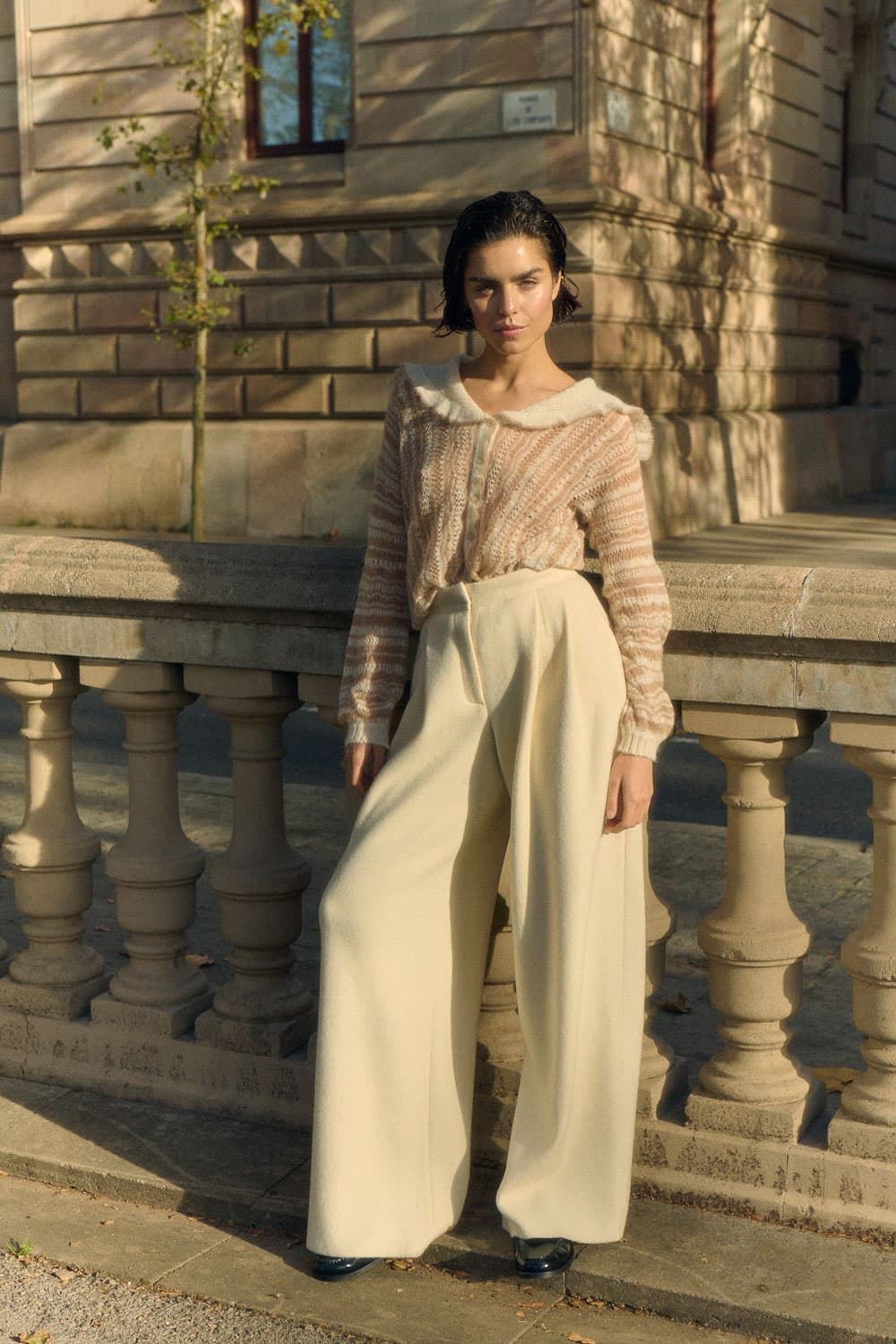 SITA MURT Pantalón Punto con Pinzas - Imagen 3